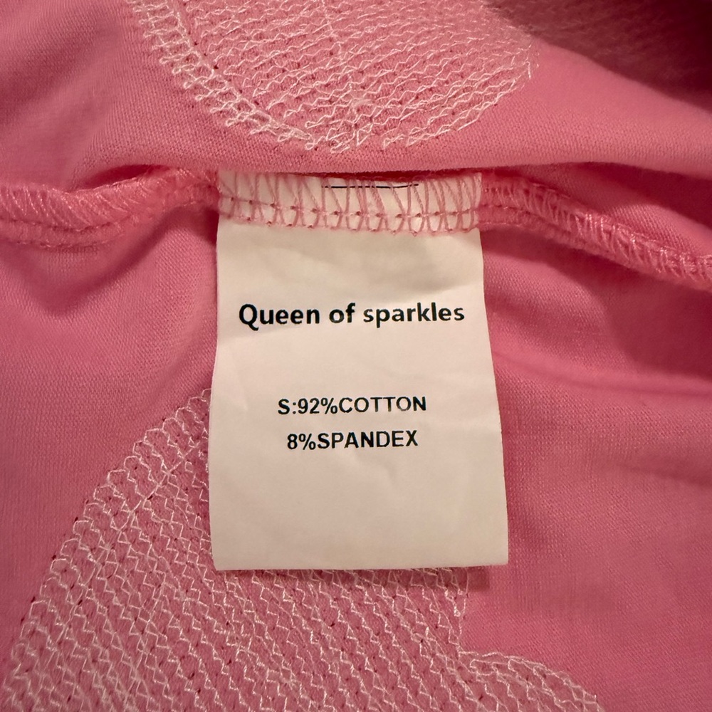 💖Queen Of Sparkles Sequin Candy Heart Tee XS 💖 - Picture 7 of 11